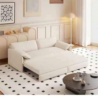 66" Queen Pull Out Sofa Bed, 3-in-1 Convertible Sleeper Sofa with Side Storage,Multi-Functional Velvet Loveseat Bed for Living Room,Bedroom,Apartment,Office.(Old Sku:W1885P214783,New sku:W1885S00113) Dweva