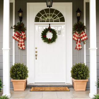 UV protection Ball Topiary Tree for indoor outdoor Hot sales Artificial plants Greenery decoration in pot 22in 2pcs/set Dweva