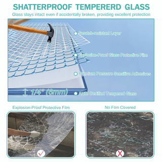 56"-60" W x 58" H Double Sliding Bathtub Shower Door, Semi-Frameless Bypass Tub Door, 1/4" (6mm) Tempered Glass with Explosion-Proof Film, Adjustable Aluminum Alloy Frame, Matte Black 24D03-T60MBX Dweva