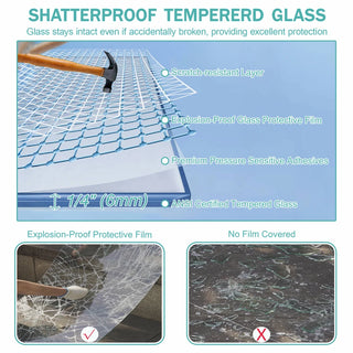 56"-60" W x 58" H Double Sliding Bathtub Shower Door, Semi-Frameless Bypass Tub Door, 1/4" (6mm) Tempered Glass with Explosion-Proof Film, Adjustable Aluminum Alloy Frame, Brushed Nickel 24D03-T60BNX Dweva