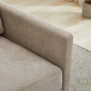 30.7"W Square Upholstered Swivel Accent Chair and Comfy Accent Single Sofa Chair, 360 Degree Club Chair, Lounge Armchair for Living Room Bedroom Apartment Nursery.Taupe Dweva