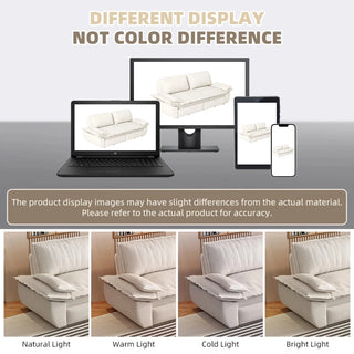 73.2"Queen Pull Out Sofa Bed,3-in-1 Convertible Sleeper Sofa,Multi-Functional Velvet Loveseat Bed,Beige(Old Sku:W1885S00049,New Sku:W1885S00188) Dweva