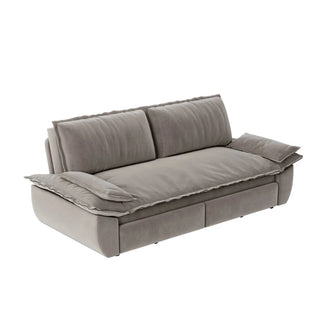73.2" Queen Pull Out Sofa Bed,3-in-1 Convertible Sleeper Sofa,Multi-Functional Velvet Loveseat Bed,Grey(Old Sku:W1885P154642/W1885P214789,New Sku:W1885S00121) Dweva