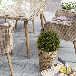 UV protection Ball Topiary Tree for indoor outdoor Hot sales Artificial plants Greenery decoration in pot 22in 2pcs/set Dweva