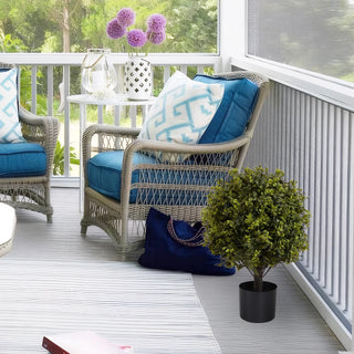 UV protection Ball Topiary Tree for indoor outdoor Hot sales Artificial plants Greenery decoration in pot 22in 2pcs/set Dweva