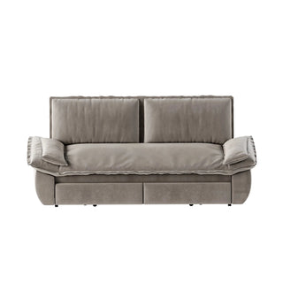 73.2" Queen Pull Out Sofa Bed,3-in-1 Convertible Sleeper Sofa,Multi-Functional Velvet Loveseat Bed,Grey(Old Sku:W1885P154642/W1885P214789,New Sku:W1885S00121) Dweva