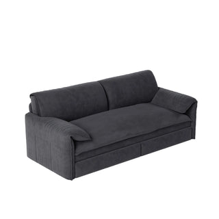 66" Queen Pull Out Sofa Bed, 3-in-1 Convertible Sleeper Sofa with Side Storage,Multi-Functional Velvet Loveseat Bed for Living Room,Bedroom,Apartment,Office.(Old Sku:W1885P154639/W1885P214785)
