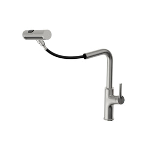 360° Pull-Down Kitchen Faucet with 4 Spray Modes, Brushed Nickel Dweva