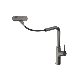 360° Pull-Down Kitchen Faucet with 4 Spray Modes, Gunmetal Black Dweva