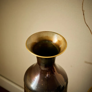 Floor metal vase modern style decoration home droplet shaped white metal vase 3-piece set gorgeous home decoration large glazed metal vase Dweva