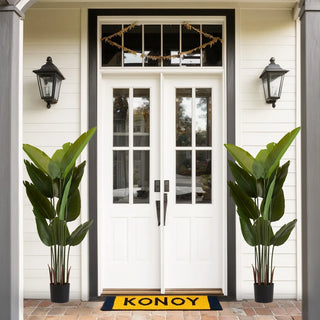 Artificial Bird of Paradise Plant, 5.2ft Tall Faux Tropical Palm Tree in Pot for Indoor or Outdoor Home, Office, or Garden Decoration, 2pcs/set Dweva