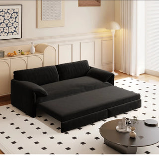 66" Queen Pull Out Sofa Bed, 3-in-1 Convertible Sleeper Sofa with Side Storage,Multi-Functional Velvet Loveseat Bed for Living Room,Bedroom,Apartment,Office.(Old Sku:W1885P154638/W1885P214784) Dweva