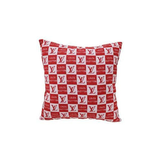 17.5" Multicolor Square Cotton Linen Fabric Pillow