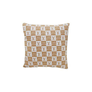 17.5" Multicolor Square Cotton Linen Fabric Pillow