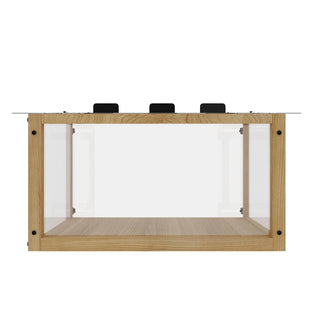 Waterproof Window Cat Perch Catio, Wood Cat Window Box, Window Catio for Indoor Cats. Suitable Single Hanging Window with an Inner Diameter of The Window Frame with A Net Opening Width of 24-35 in Dweva