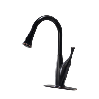 Kitchen Faucet with Pull Out Spraye, Oil-Rubbed Bronze Dweva