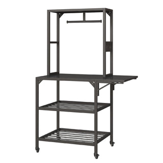 3D Printer Stand, Heavy Duty 3D Printer Table Stand with Filament Storage Rack, T-Shaped Spools Holder Rack with Wheels,3D Printer Workbench for 3D Printing Studio, Home Office Workshop Dweva
