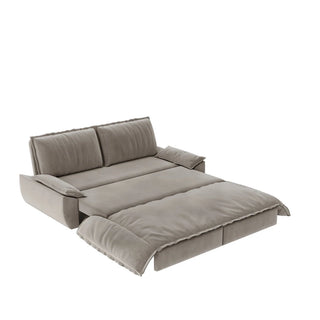 73.2" Queen Pull Out Sofa Bed,3-in-1 Convertible Sleeper Sofa,Multi-Functional Velvet Loveseat Bed,Grey(Old Sku:W1885P154642/W1885P214789,New Sku:W1885S00121) Dweva