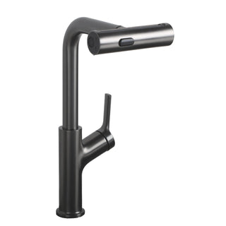 360° Pull-Down Kitchen Faucet with 4 Spray Modes, Gunmetal Black Dweva