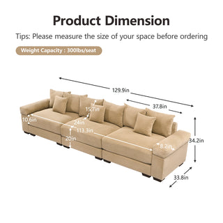 Velora Cloud Modular Sofa - Camel