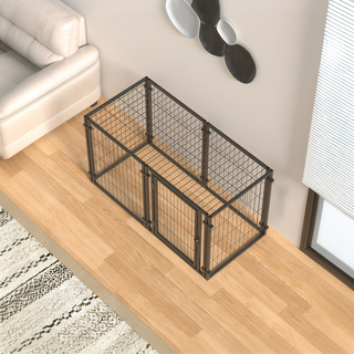 47.2" Dog Crate for Small Medium Large Dogs, Puppy Dog Playpen for Yard Indoor Outdoor Use, Pet Dog Cage Kennel (47.2"L x 23.6"W x 23.6"H) Dweva