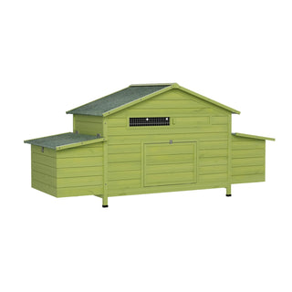 11.12 ft² Large Wooden Chicken Coop with 2 Free-Range Doors, 2 Nesting Boxes & Perch – Outdoor Hen House Poultry Cage Dweva