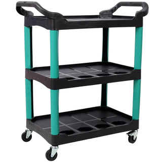 3 Tier Rolling Auto Detail Cart With Wheels,Car Wash Organizer for Detailers Garage, Workshop, Repair Shop, Storage Tool, Green&Black Dweva