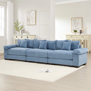 Velora Cloud Modular Sofa - Blue