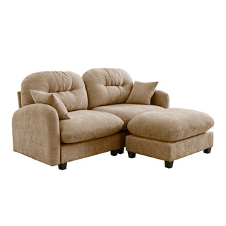 Mira Loveseat With Ottoman Dweva