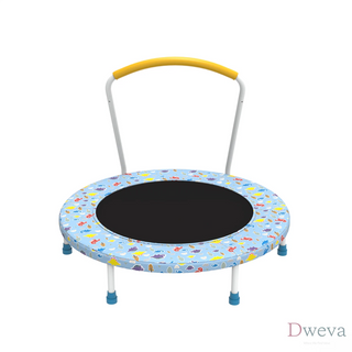 36inch Mini Trampoline for Kids Ages 1-6 Indoor Outdoor Trampoline with Handle Fun for Kids Dweva