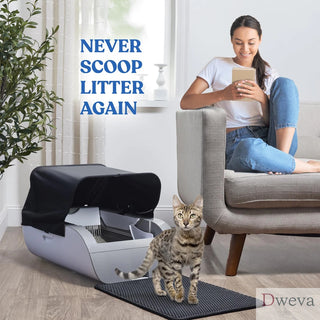Smart Cat Litter Box Cat Litter Box Wide Opening Dweva