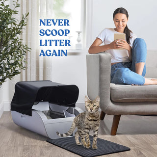 Smart Cat Litter Box Cat Litter Box Wide Opening Dweva