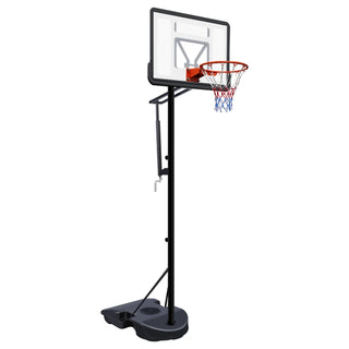 Portable Basketball Hoop for Youth Adults & Kids,Adjustable Height 6.89 ft to 10.01 ft,34 inch Backboard with Rebound System, Indoor/Outdoor Basketball Goal with Water/Sand Base, Wheels for Easy Move Dweva