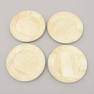 Handcrafted 13" Wood Charger Plate Wooden Dinning Placemat Artisan Wood Tableware Dweva