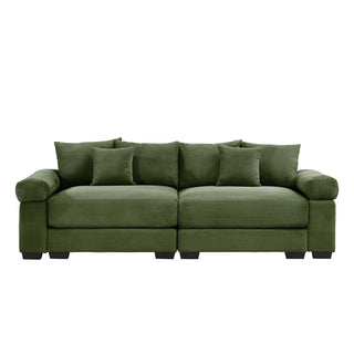 Velora Cloud Modular Sofa - Green