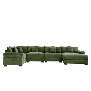 Velora Cloud Modular Sofa - Green