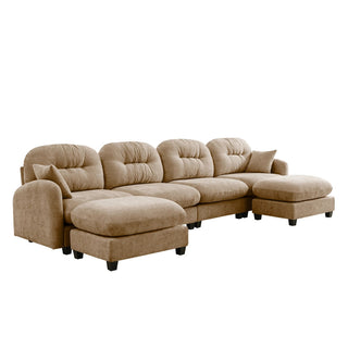 Mira King With Double Ottoman Dweva