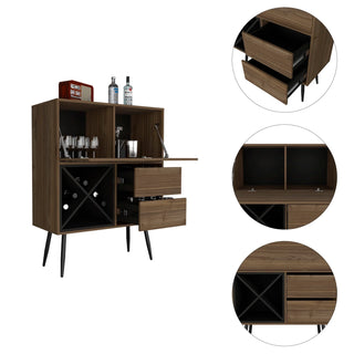 Orchid Bar, Two Drawers, Four Double Liquor Spaces, One Cabinet Dweva