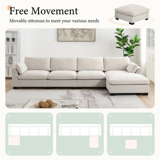 130" Modular Sectional Sofa Dweva