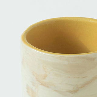 Handcrafted 7oz Beige Ceramic Coffee Mug – Stylish & Compact for Your Favorite Brew Dweva