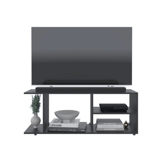 Goodwood Minimalistic Tv Stand for 65-Inch TV With 5 Open Shelves