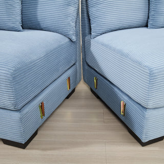 Velora Cloud Modular Sofa - Blue