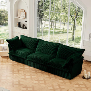 Slipcovered Fluffy Sofa - 3 Seat Dweva