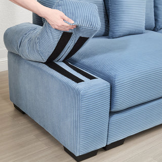 Velora Cloud Modular Sofa - Blue