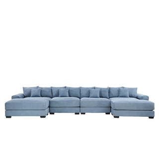 Velora Cloud Modular Sofa - Blue