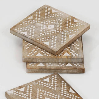 Assorted Design Coasters - Pack of 6 Dweva