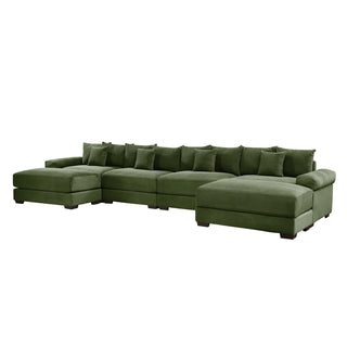 Velora Cloud Modular Sofa - Green