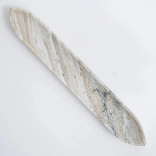 Anchill Realism Sleek White Marble Tray – Handmade Elegant Platter for Stylish Serving-16X2.5X1.5" Dweva