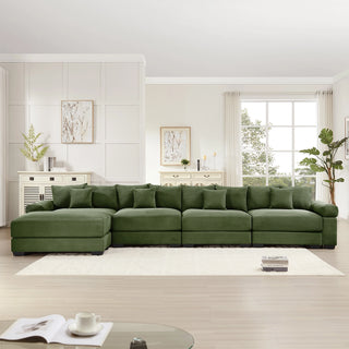 Velora Cloud Modular Sofa - Green