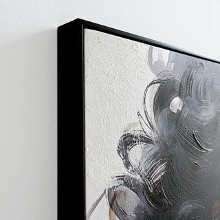 African American Woman Canvas Wall Art Black Girl with Curly Hair Sunglasses Orange Headwrap Earrings and Necklaces Modern Afrocentric Decor for Living Room Bedroom Office decorative picture Dweva